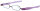 Klappbare Lesebrille mit integrierten Etui - PODREADER BIG in Violett + 3,50 dpt