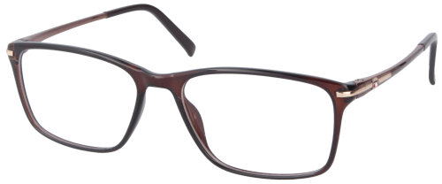 Moderne Damen - Brillenfassung T17966 53/15-138 C3S mit Federscharnier in Braun