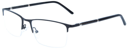 Klassische Brillenfassung 17166A25  52/18-138 C1 Nylor mit Federscharnier in Schwarz