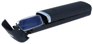 schmale Lesebrille mit einfacher Entspiegelung und Blaulichtfilter - FRANZ in schwarz