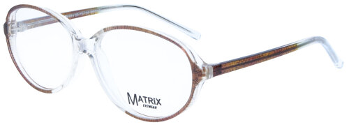 Matrix 818 Damen - Brillenfassung 55/15 in Braun - Transparent