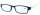 Schicke Lesehilfe /-brille "Long Island" mit integrierter Halterung in Schwarz-Transparent + 2,00 dpt