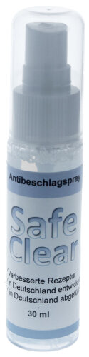 Wirksames Antibeschlagmittel SAFE CLEAR mit Antibeschlag- und Antistatikwirkung - 30 ml