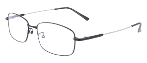 Herrenbrillenfassung QQN 9852 54/18-140 schwarz - silber