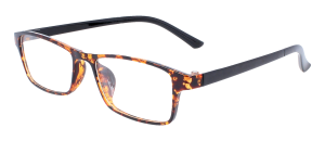 Moderne Higo Brillenfassung TR 1646 C3 in Havanna - mit Clip