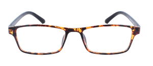 Moderne Higo Brillenfassung TR 1646 C3 in Havanna - mit Clip