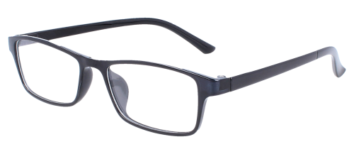 Praktische HIGO Brillenfassung TR 1646 in Schwarz mit Sonnenclip