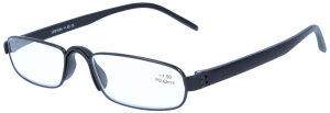 Klassische, schwarze Fertiglesebrille "Notary" aus robustem Kunststoff + 2,00 dpt