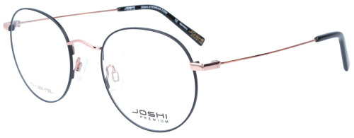 JOSHI PREMIUM 7922 C4 Schwarz/Gold Moderne Brillenfassung aus Metall 49/19